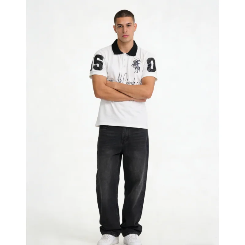 

Летняя унисекс-рубашка поло Y2K 2026 года с контрастными цветами, в стиле хип-хоп, ретро, харадзюку, повседневная уличная одежда, топ с коротким рукавом