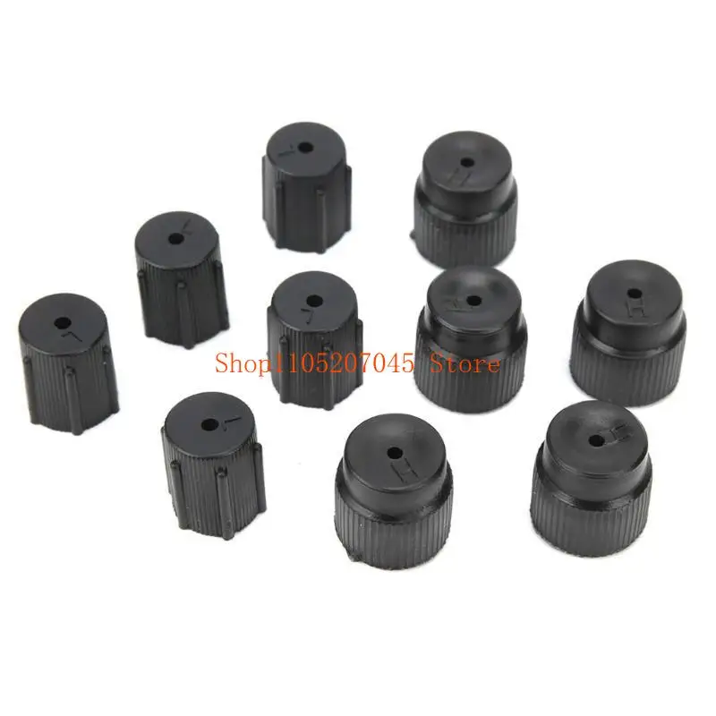 37cd 10Pcs System Charging Port Caps R134a 13mm 16mm Air Conditioning Service Charging Port Caps Automotive Accessories