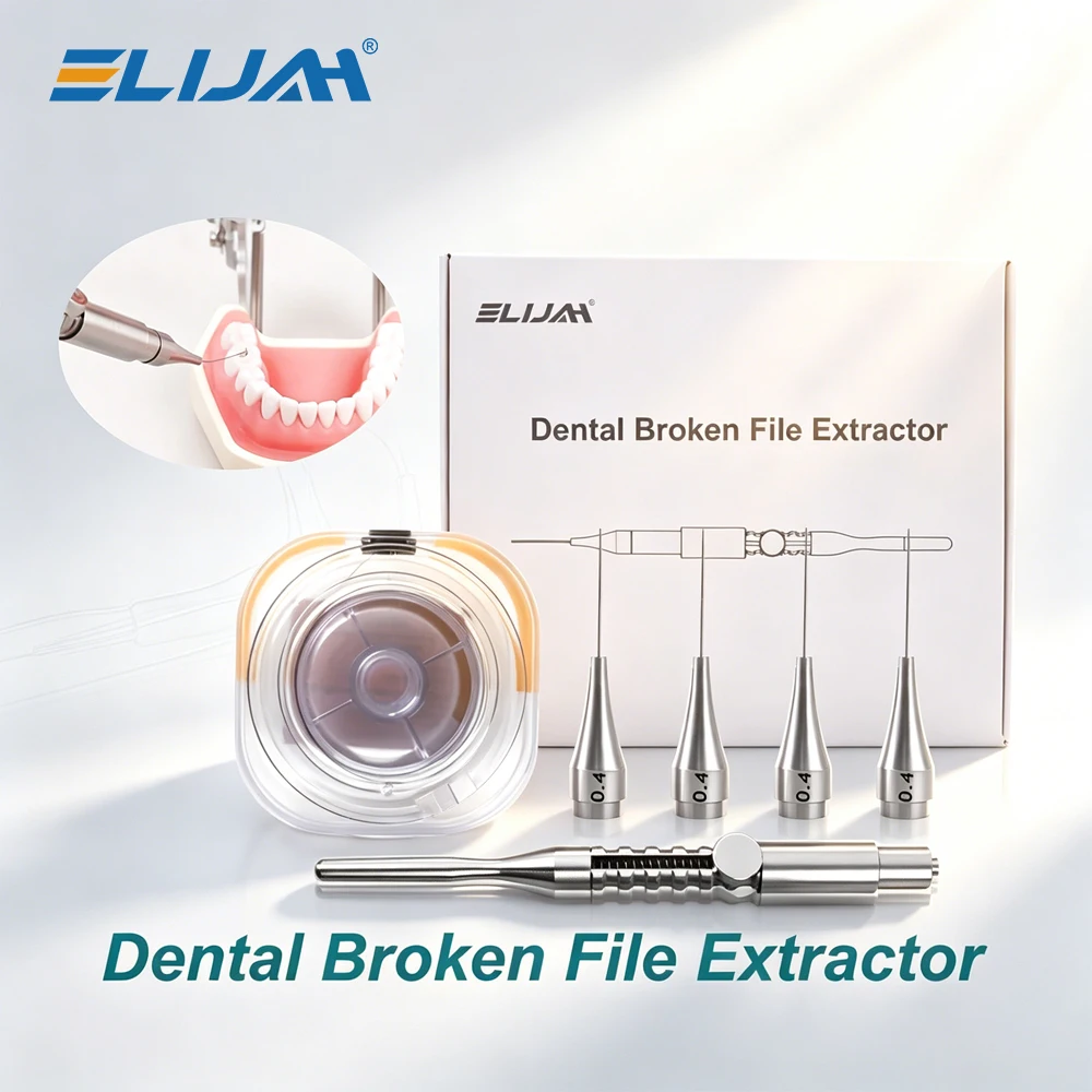 ELIJAH Dental Broken File Extractor Root Canal Files Extractor Holder Rstoration Tool Broken Endo File Removal Dentistry Tools