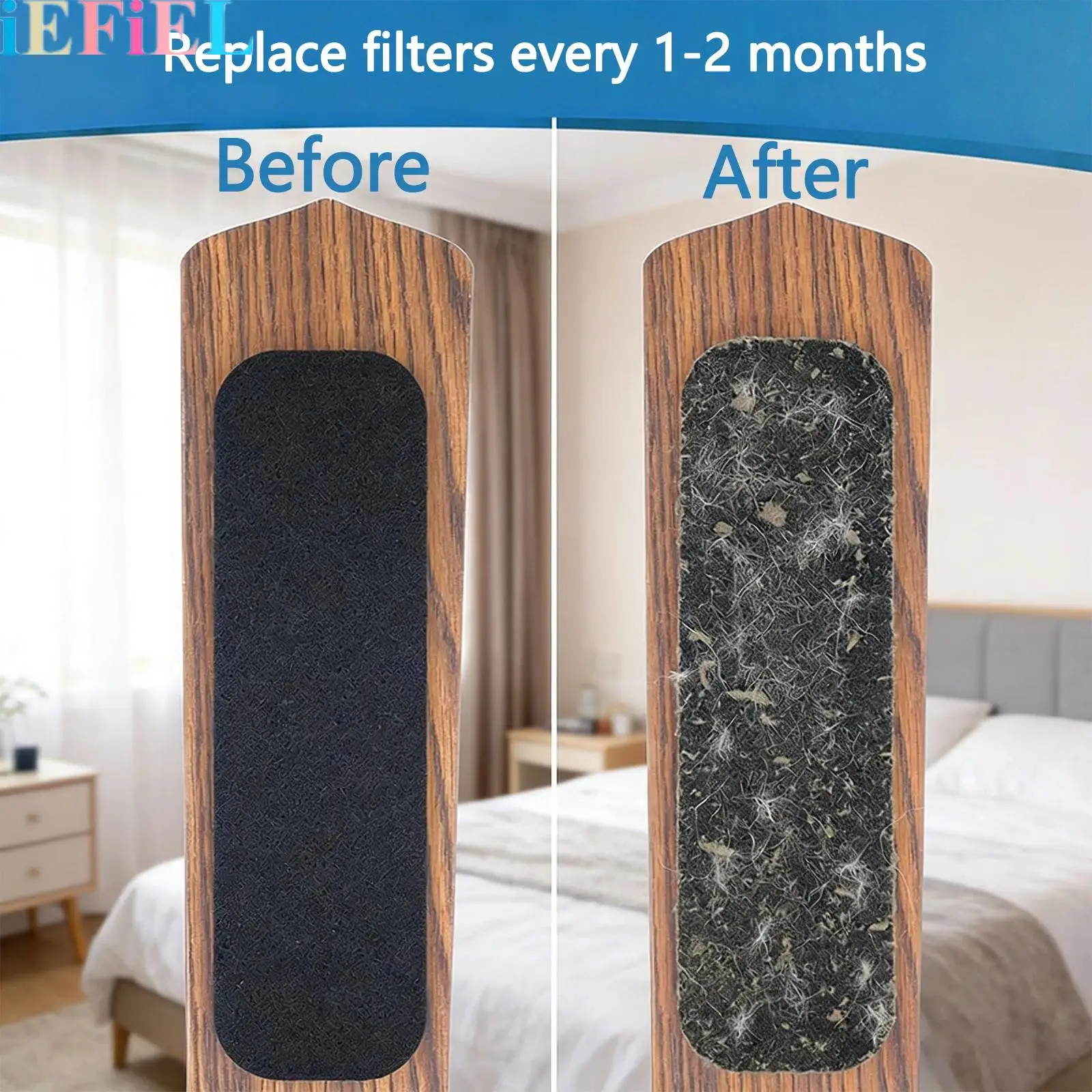 

Unscented Air Filters for Air Purification Ceiling Fan Filters for Blades Activated Carbon Ceiling Fan Air Purifier Pads