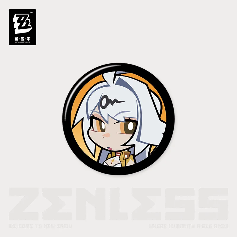 Official Zenless Zone Zero Gaming Merchandise Cartoon Characters Cosplay Agent Avatar Mini Badge Christmas Gifts
