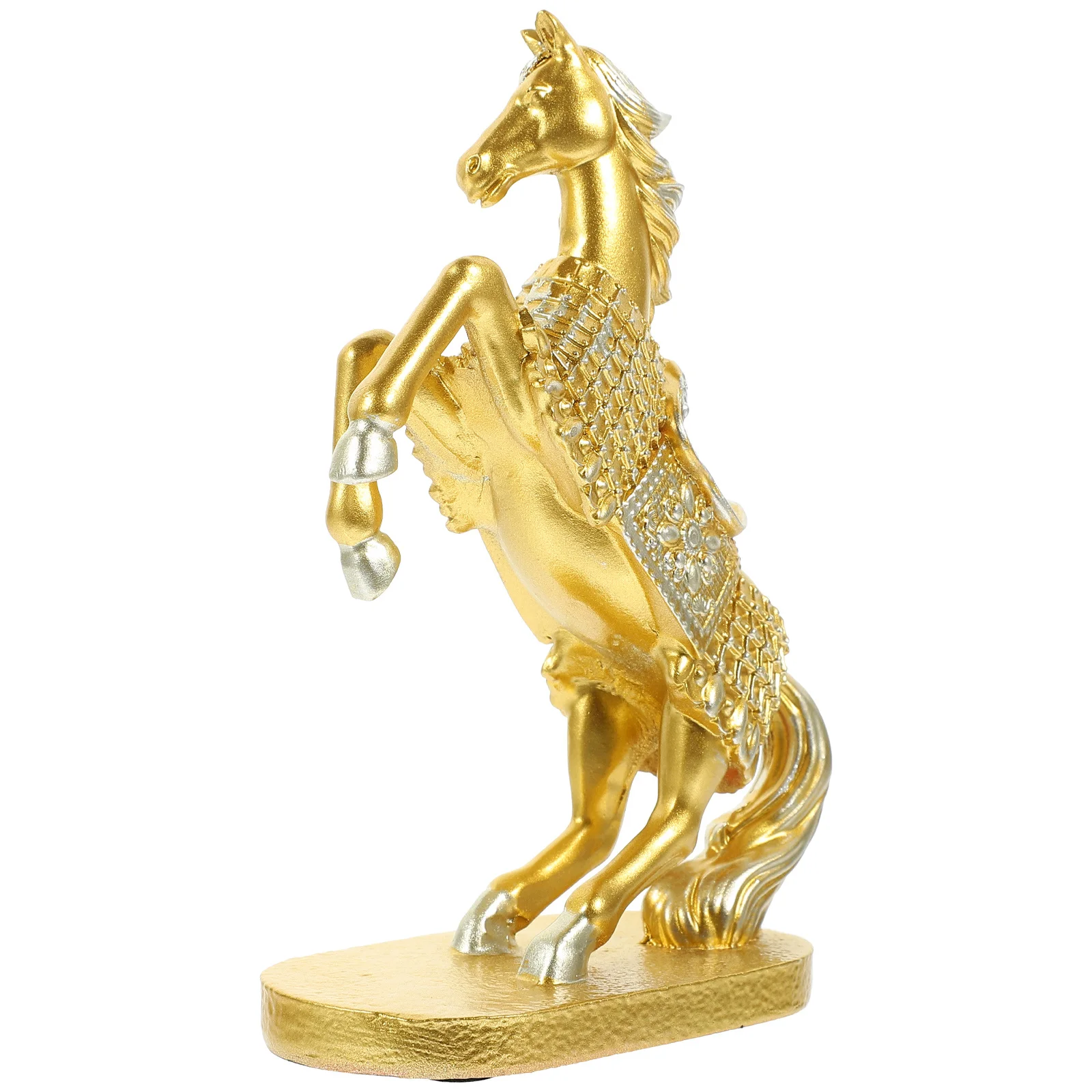 

Resin War-Horse Decor Creative Resin Adornment Compact Size Home Office Decorative Statue War-Horse Figurine