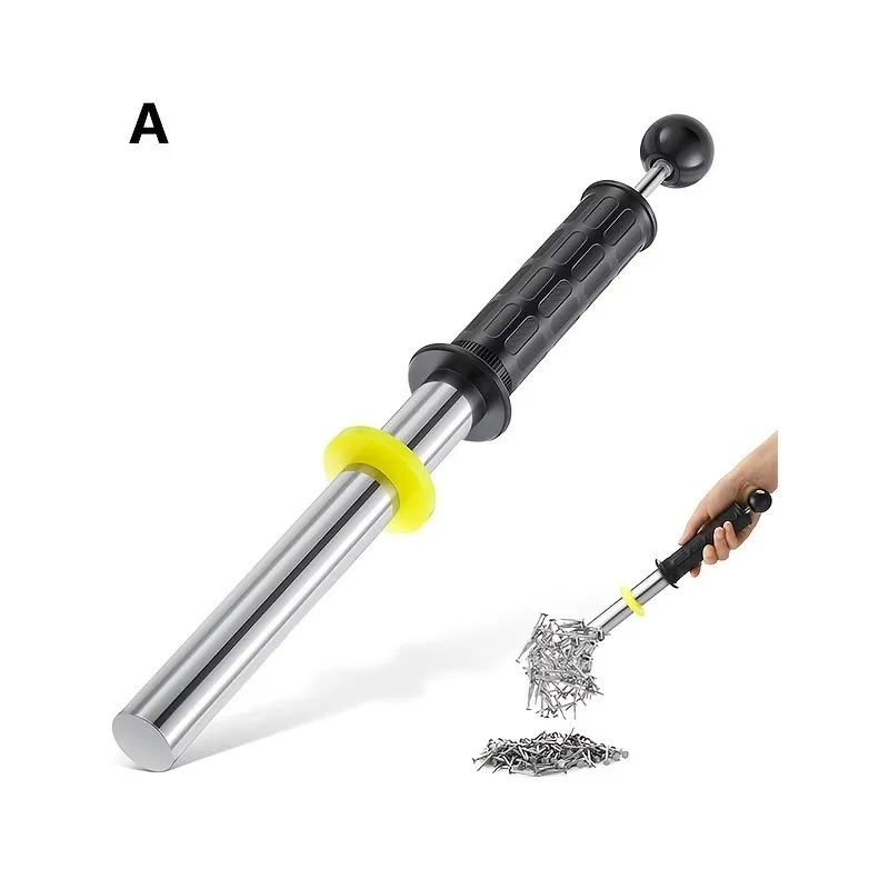 💕NEW Style💕 Stainless Steel Magnetic Rod, Pull-Out Design, Efficient Iron Remover, Machine Tool Iron Filings Cleaning