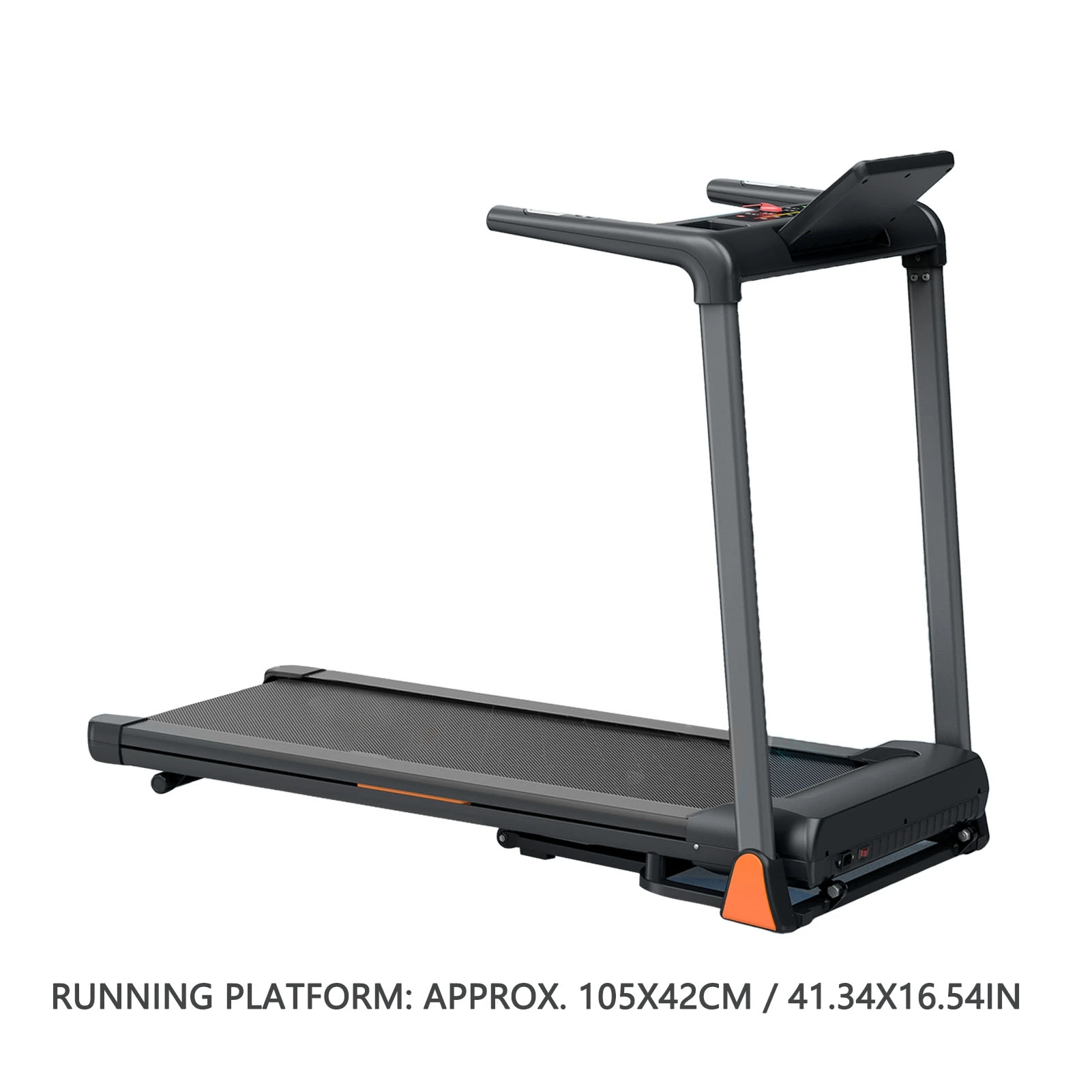 مشاية قابلة للطي 3.5 حصان 0.5-8.5MPH 330LBS سعة شاشة LED وسادة مشي قابلة للطي لآلة الجري المنزلية #5