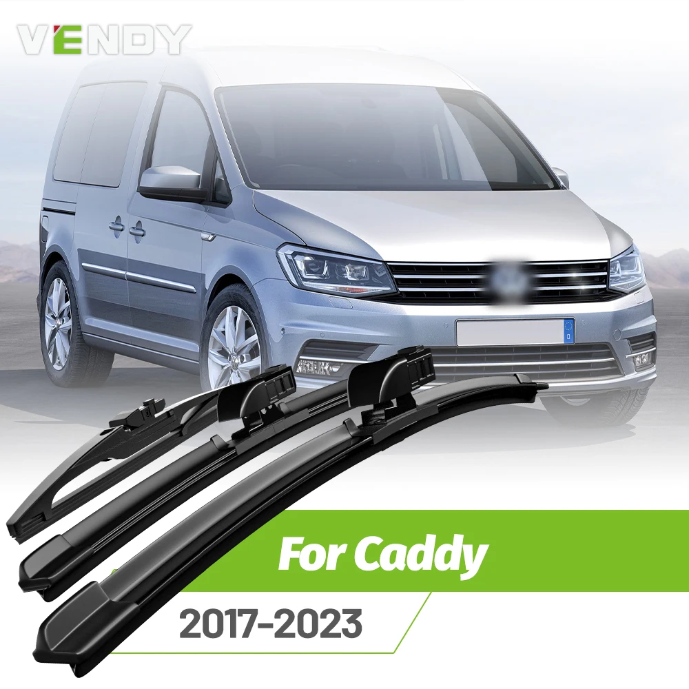 

Front & Rear Wiper Blades Set For VW Caddy MK5 2017-2023 Windshield Windscreen Window Rain Brushes 24"+19"+16"