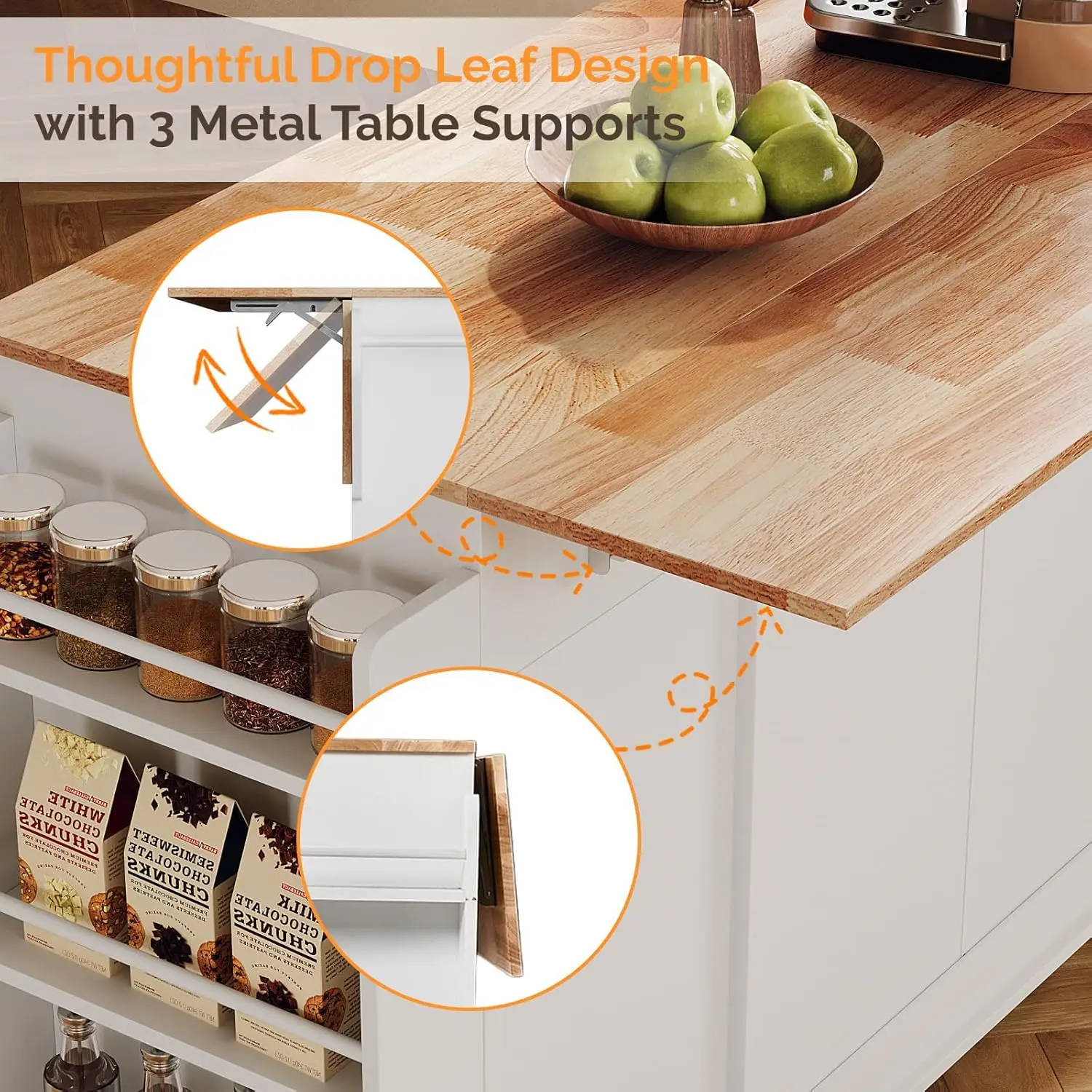 Thumbnail 2 - #7 Trending Kitchen Island Carts Right Now