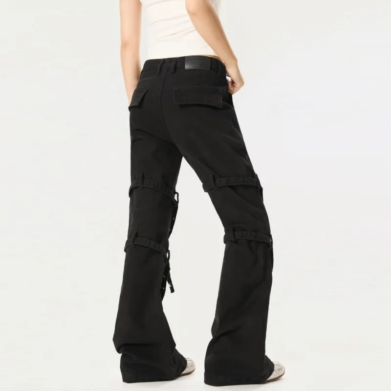 OR FL Three Dimensional Binding Strap Design Sense Micro 97 Cotton Women Cargo Trousers Trendy Brand Vibe Slacks Y2k Pants