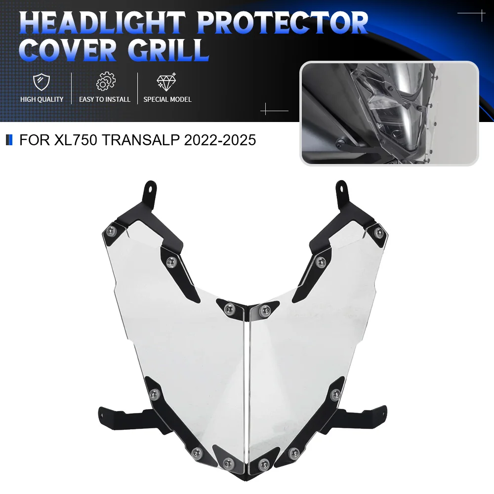 

For Honda XL750 Transalp 2022-2023-2024-2025 Headlight Guard Motorcycle Accessories Parts Headlamp Guard Protection Cover