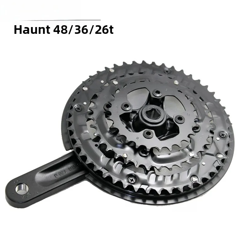 

Prowheel Mountain Bike Square Tooth Disk 48T Aluminum Alloy 7 8 9 0 Speed 48 36 26T Cycling Equipment Accories