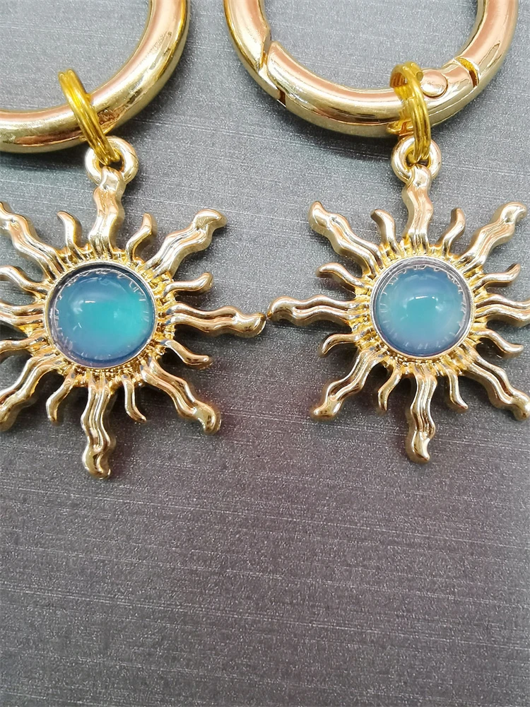 2Pcs Luxury Jewelry Sun Shoe Charms For Boots Personality Shoe Pendant Decoration Alloy Buckle Decor Women Shoes Diy Accessories