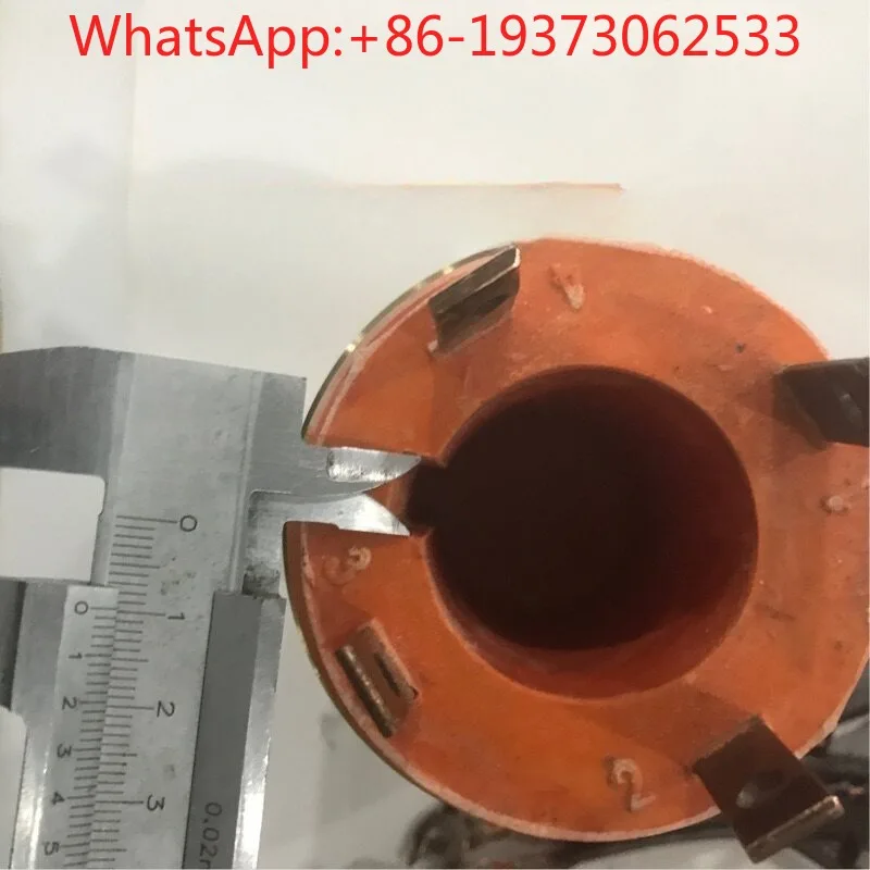 4-Way Current Collector, Conductive Slip Ring Copper Ring Inner Diameter 25 28 35 40 45 Carbon Brush 8 * 12.5
