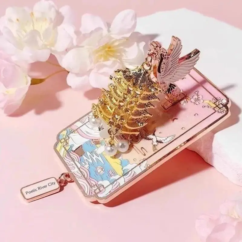 Unique Light Up Metal Fridge Magnet Chinese Style LED Decor for Home Kitchen Holiday Party Favor Gift