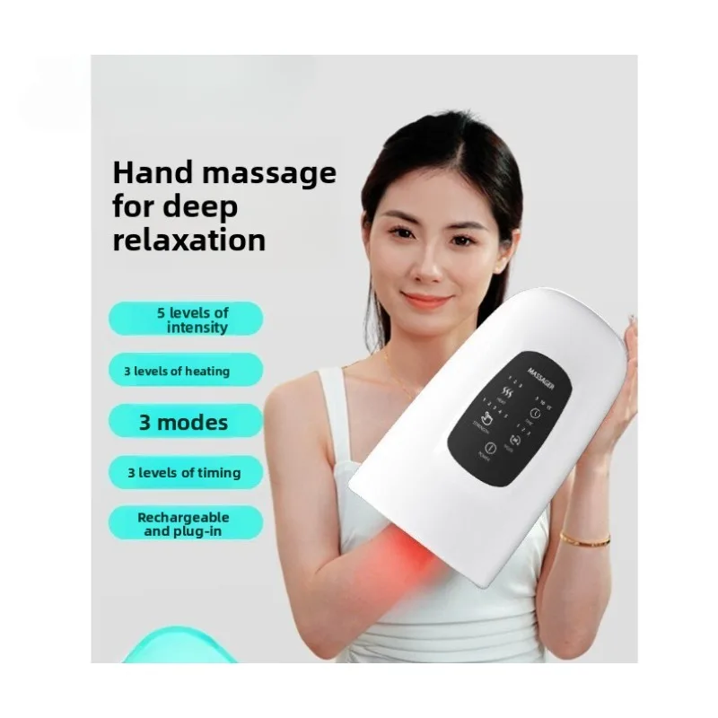 High-end hand massager Finger massager Palm physiotherapy Kneading heating treatment