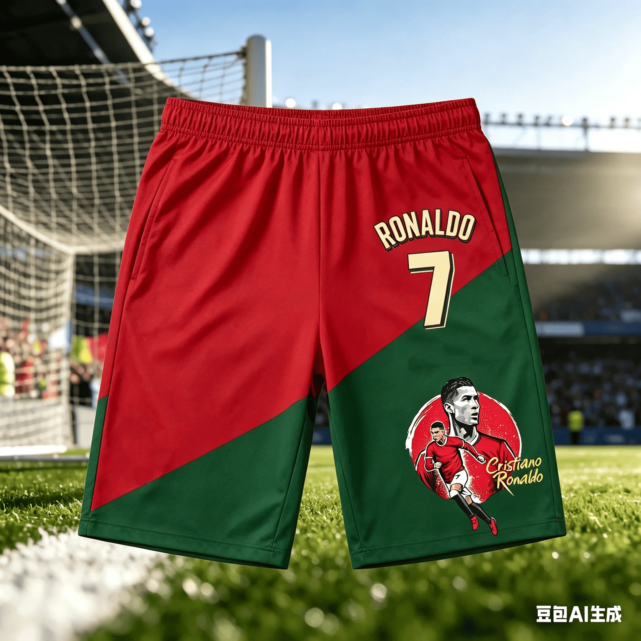 Football King Cristiano Ronaldo No. 7 Legendary Shorts! Must-have Sports and Casual Pants for Adult and Child Fans
