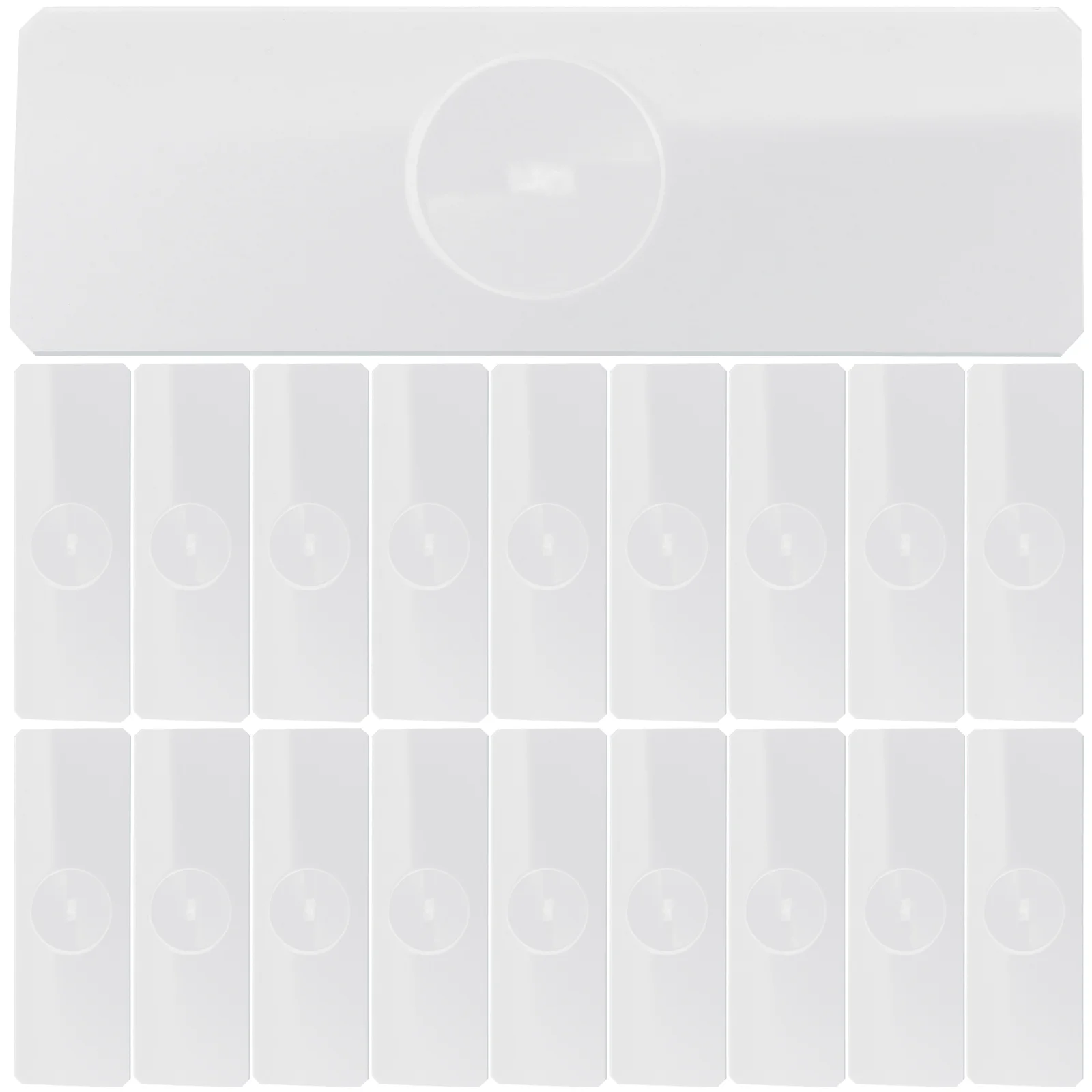 50 pcs Aquatic Specimens Microscope Slides Laboratory Glass Slides Microscope Slides (Single Concave)