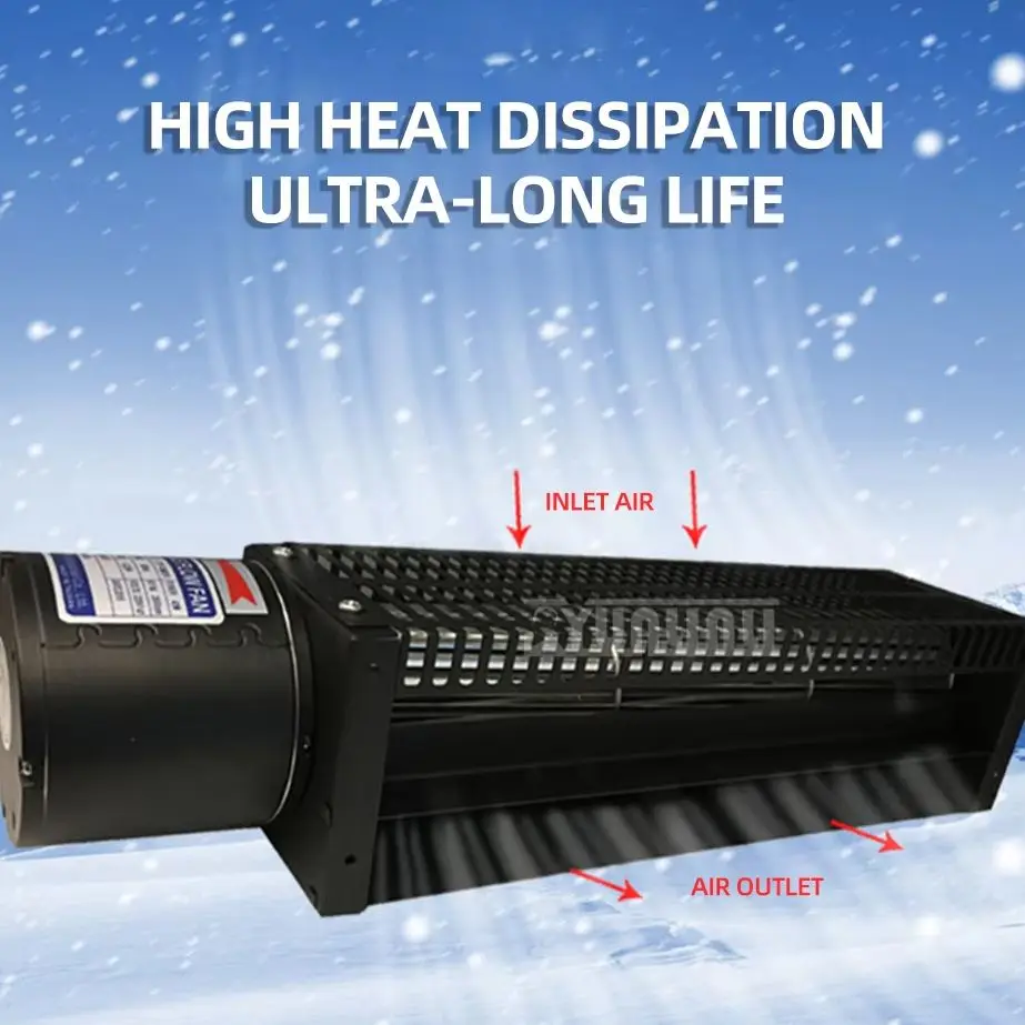 Cross-flow Cooling Fan Drum Fan Wave Soldering Reflow Fan Inlet Ventilation Window With Fan With Metal Mesh