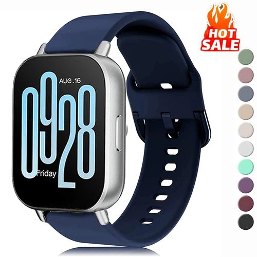 Correa de silicona de 22mm para Redmi Watch 5 lite, banda deportiva para Xiaomi Mi Watch 5, accesorios activos, pulsera inteligente