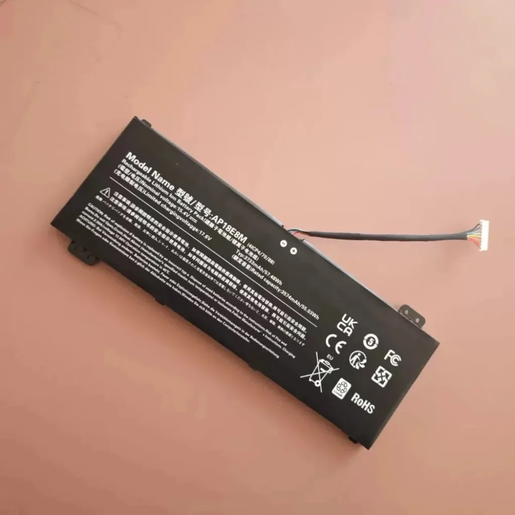 New AP18E8M AP18E7M Laptop Battery 15.4V 54.78Wh 3733mAh Replacement Battery for Acer AN515‑54 AN517‑51‑7 AN715‑51 Compatible