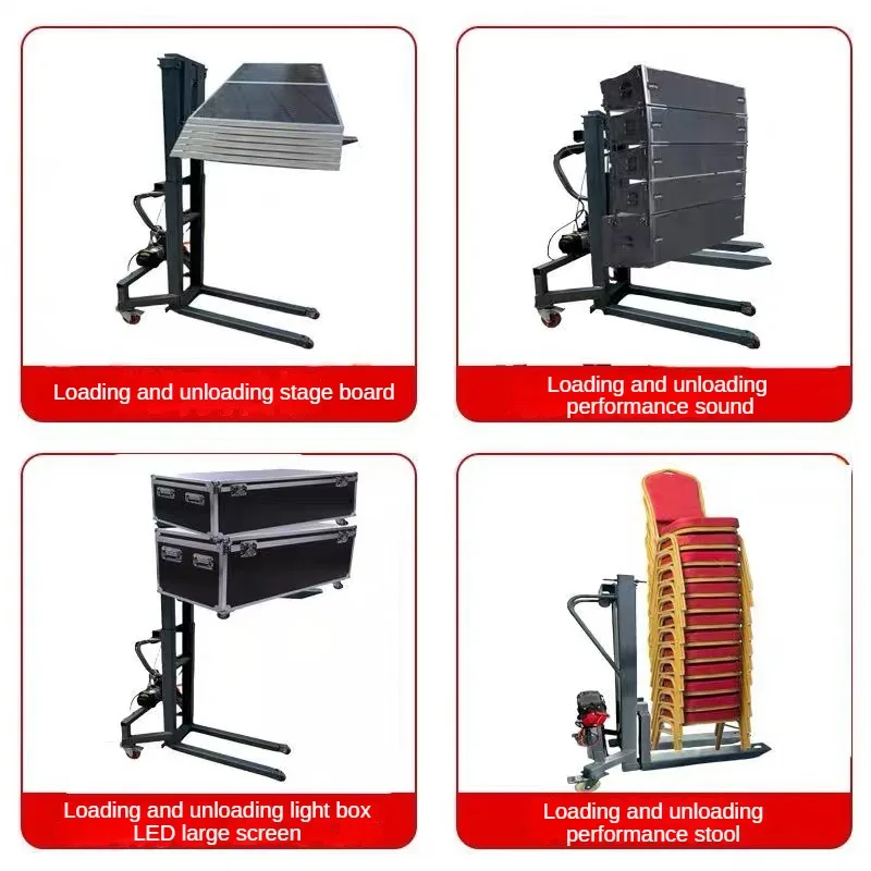 آلة تحميل الشاحنة الصغيرة رافعة شوكية مثبتة على شاحنة كهربائية شاحنة صغيرة فان تحميل وتفريغ أداة مكدس الرفع