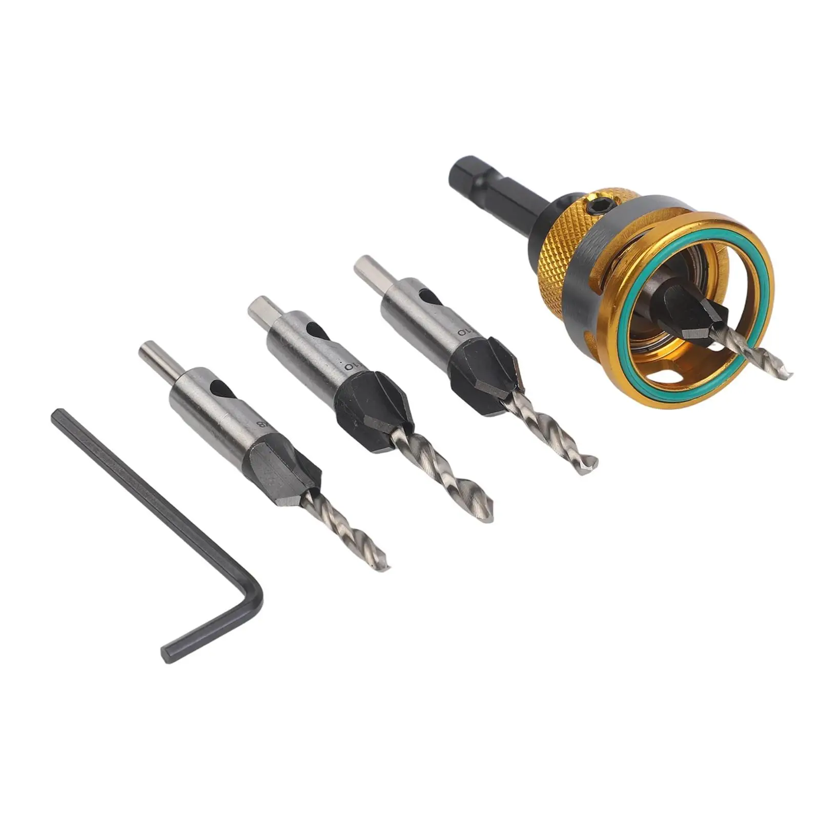 Woodworking Drill Set Adjustable Depth Drill Rust Prevention Feature 2.8mm 8mm Woodworking Projects For Woodworking