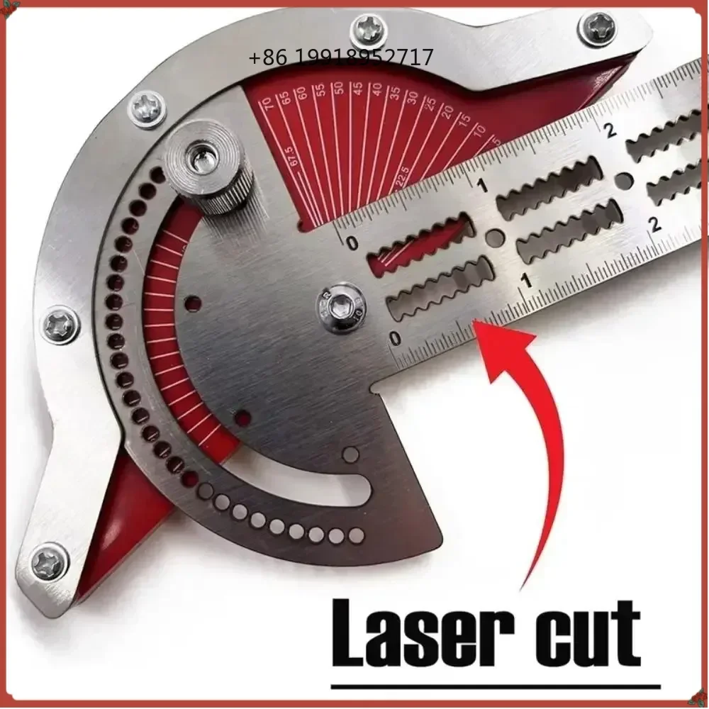 Portable Accurate Woodworkers Edge Rule Stainless Steel Marking Tool Angle Ruler Durable 0-70 Degrees Woodworking JJ63