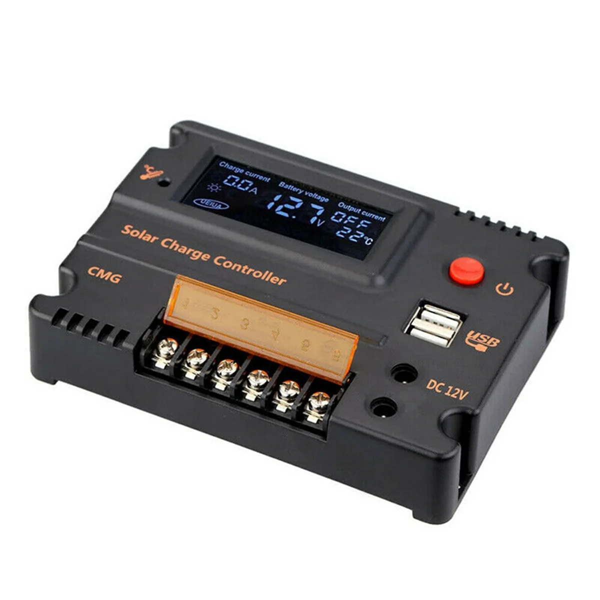 20A Solar Charge Controller 12V/24V Solar Panel Battery Regulator Auto Switch SolarController Temperature Compensation