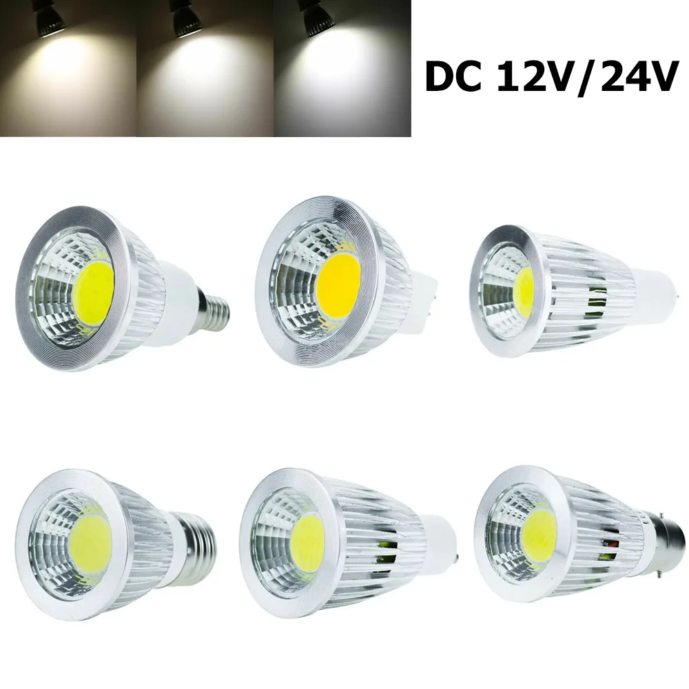 

6W 9W 12W LED Spotlight Downlights White Decor Warm 6500K Bulb COB 3000K-6500K GU5.3 Adjustable Bedroom Spotlights Bulbs Light