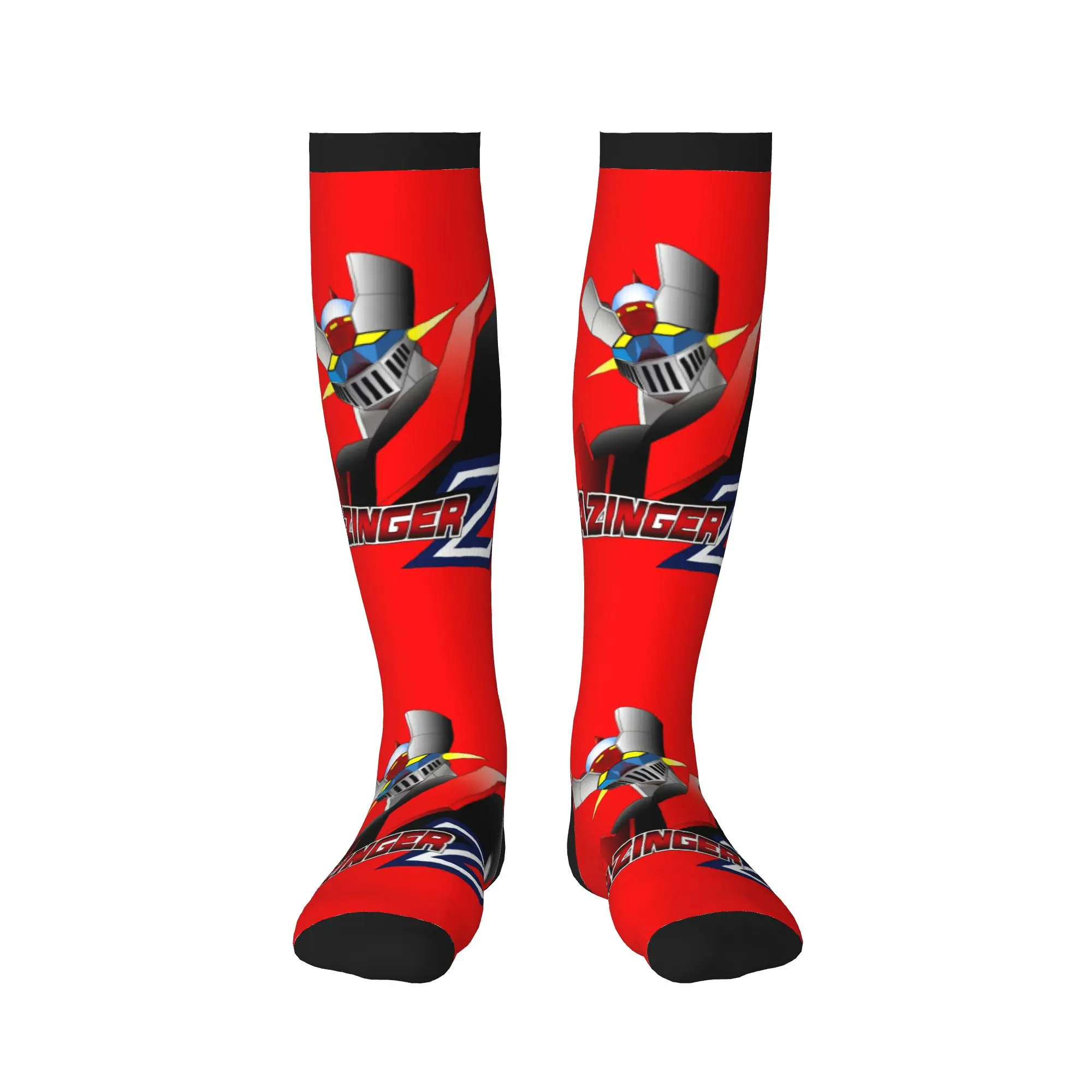 Mazinger Z Men Women Sports Compression Socks Unisex Kawaii 3D Printing UFO Robot Anime Manga Dress Socks