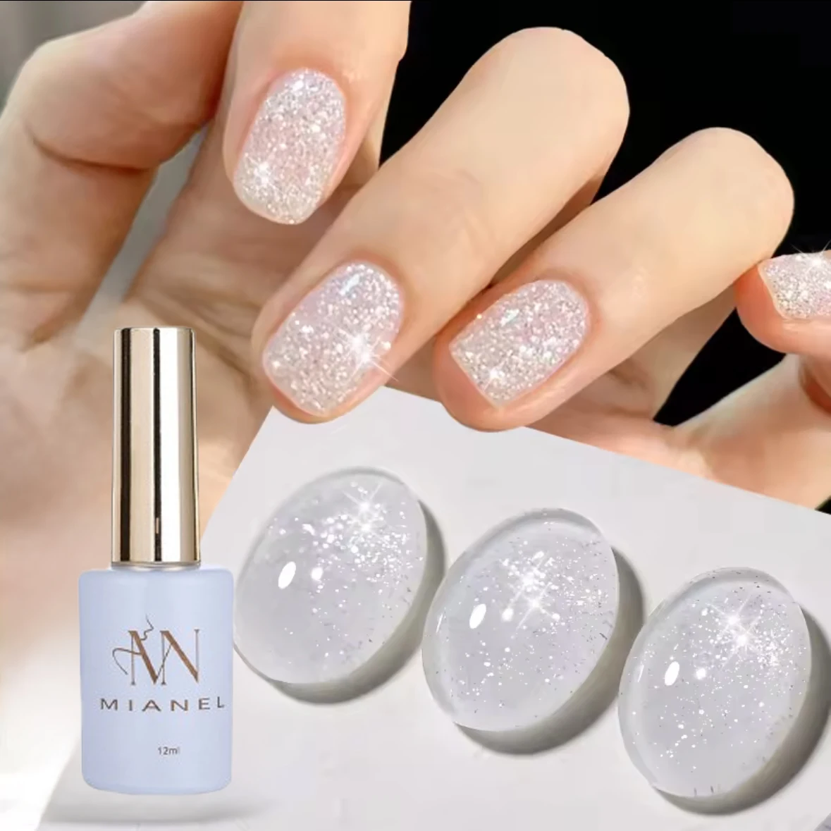 

12 мл, 1-4 шт., белый блестящий гель-лак для ногтей Super Flash, летние ногти, все необходимое для пляжа, принадлежности для ногтей, дизайн ногтей, УФ-свет, ногти
