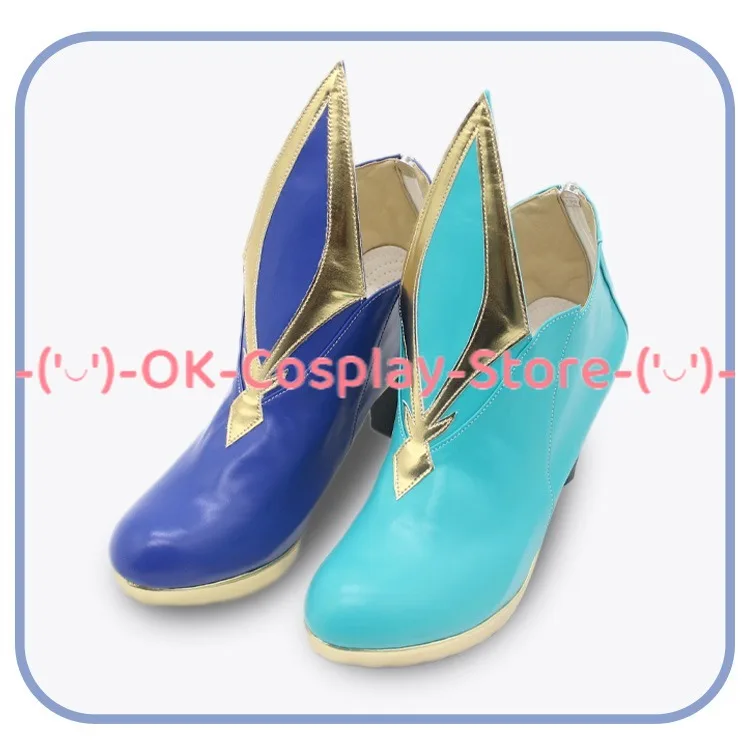 Aventurine Cosplay Shoes Game Honkai Star Rail Kakavasha Cosplay Props PU Leather Shoes Halloween Carnival Boots Custom Made