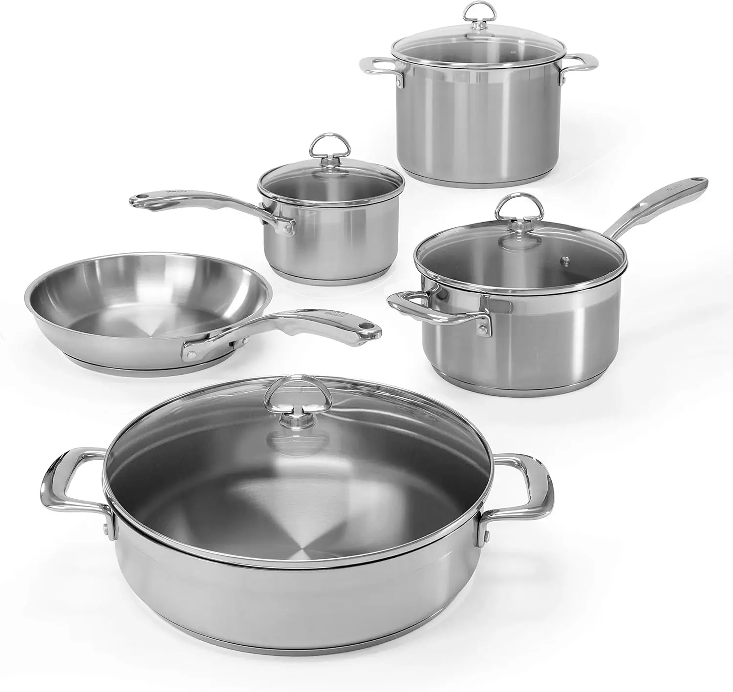 21 Steel 9 Piece Cookware Set