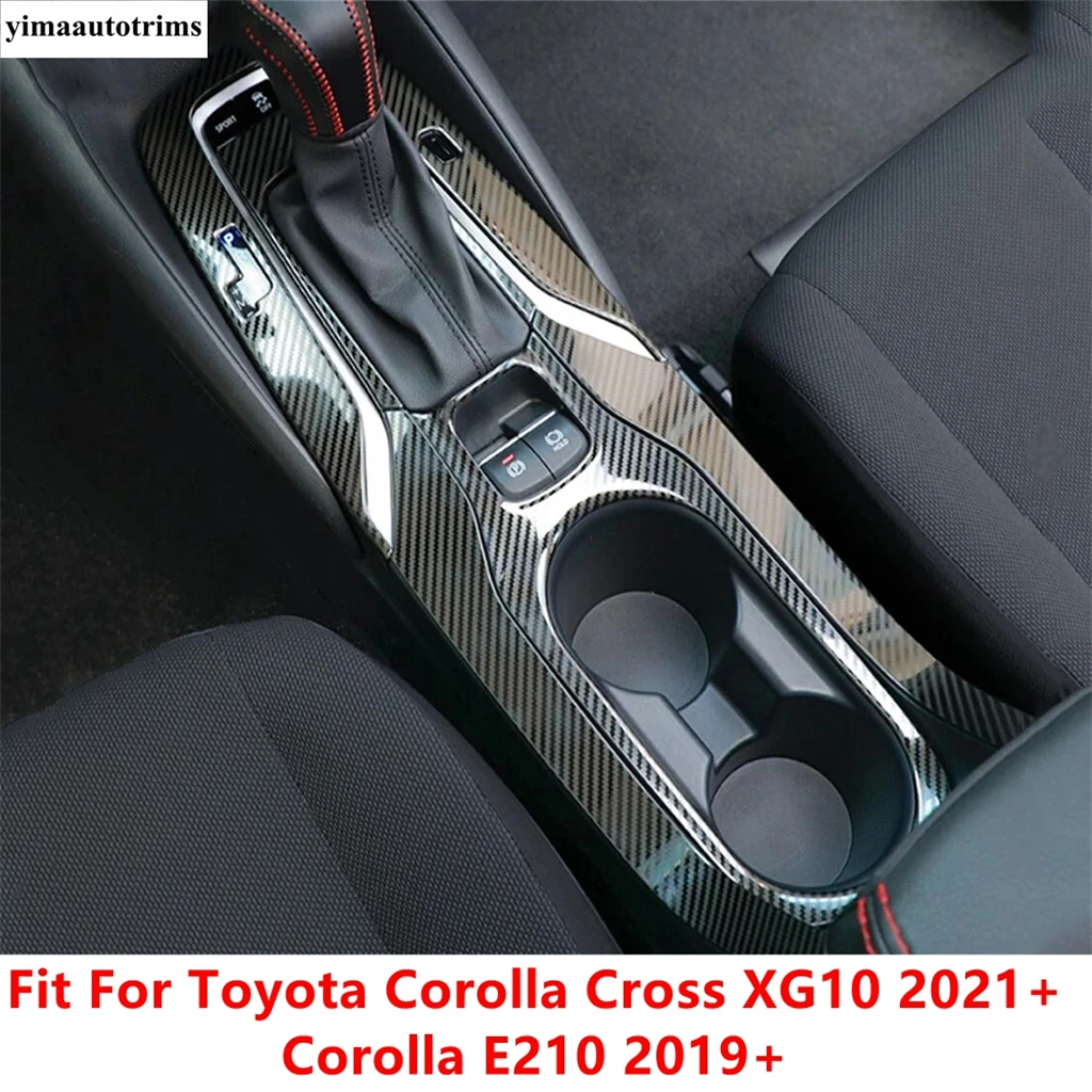 

Gear Shift Panel Water Cup Holder Cover Trim For Toyota Corolla 2019 - 2023 / Corolla Cross XG10 2021 - 2024 Metal Accessories