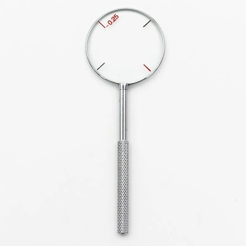 2 Stücke Runde Optische Kreuzzylinder Linse Werkzeug Optische Instrumente Dioptrien 0,25/0,5