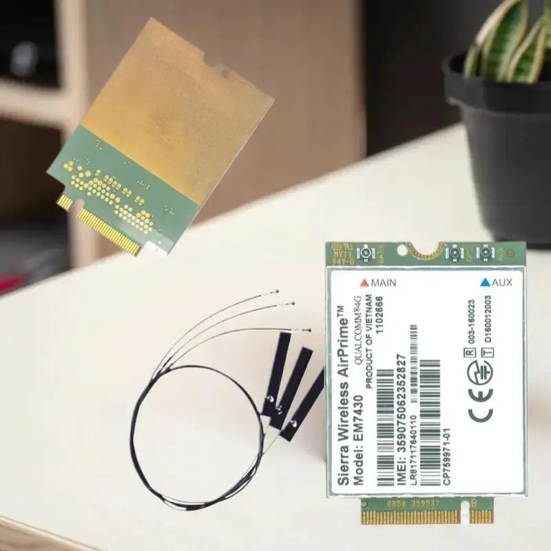 EM7455 1103582 FDD/TDD 4G LTE Cat6 Module, 300Mbps WWAN Wireless Card for Laptop & Router