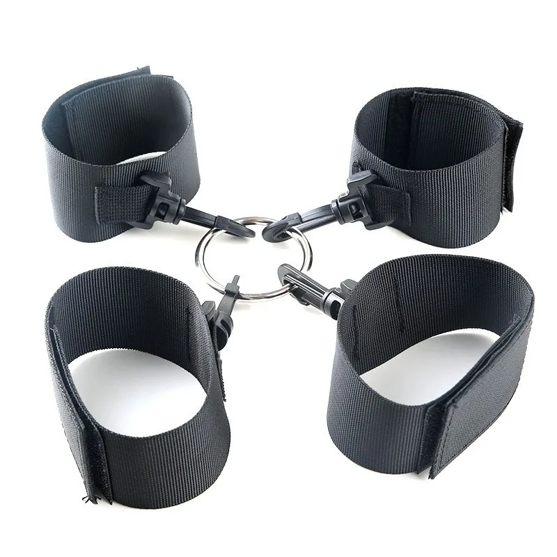 Erotic Cross-Clasp Handcuffs Ankle Cuffs SM Training Bondage Flirting Couple Adult Sex Products view 2