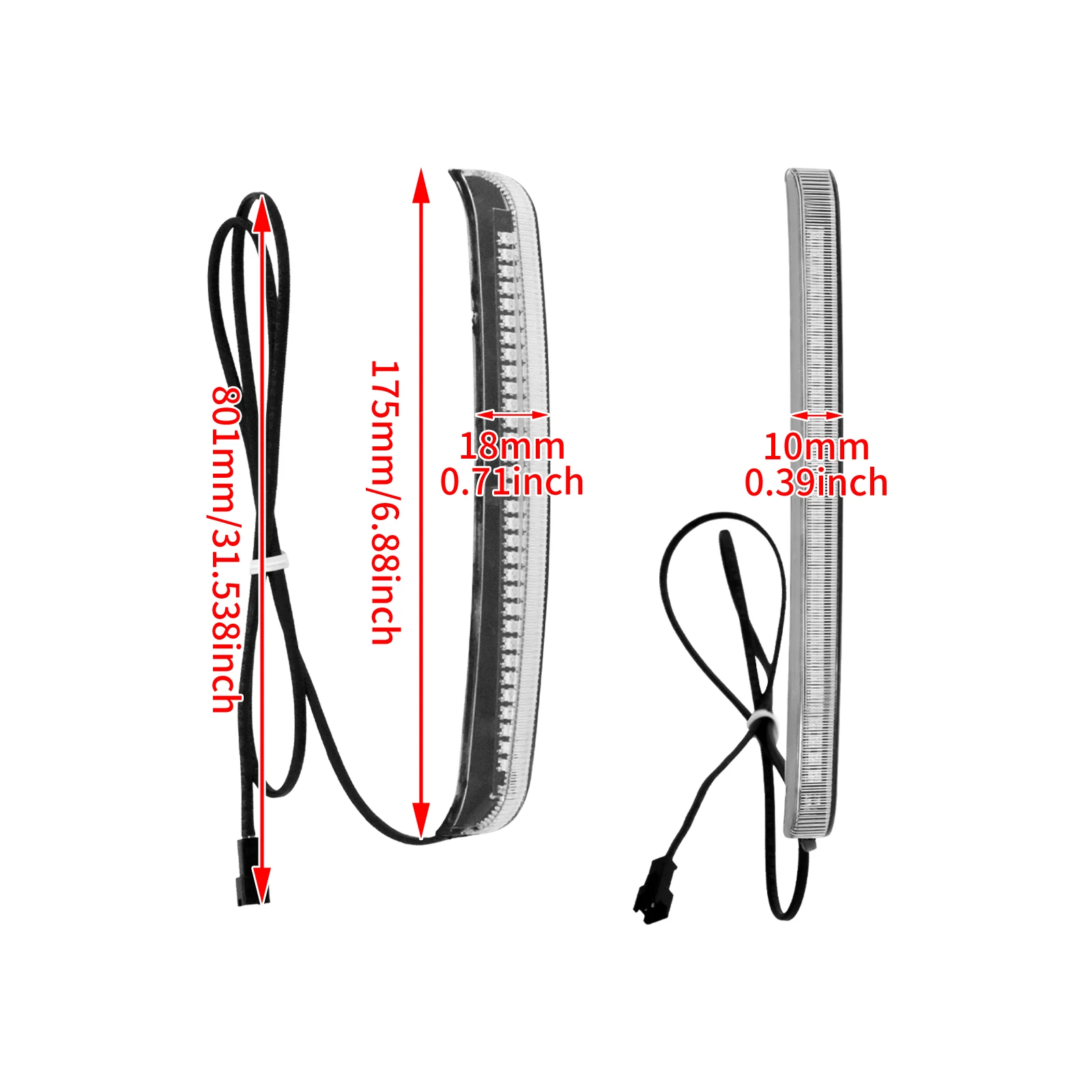 2pcs/set LED Brake Lights Motorcycle Saddlebag Flowing Turn Signal Lamp For Harley Touring Road Glide Electra Glide 2014-2022