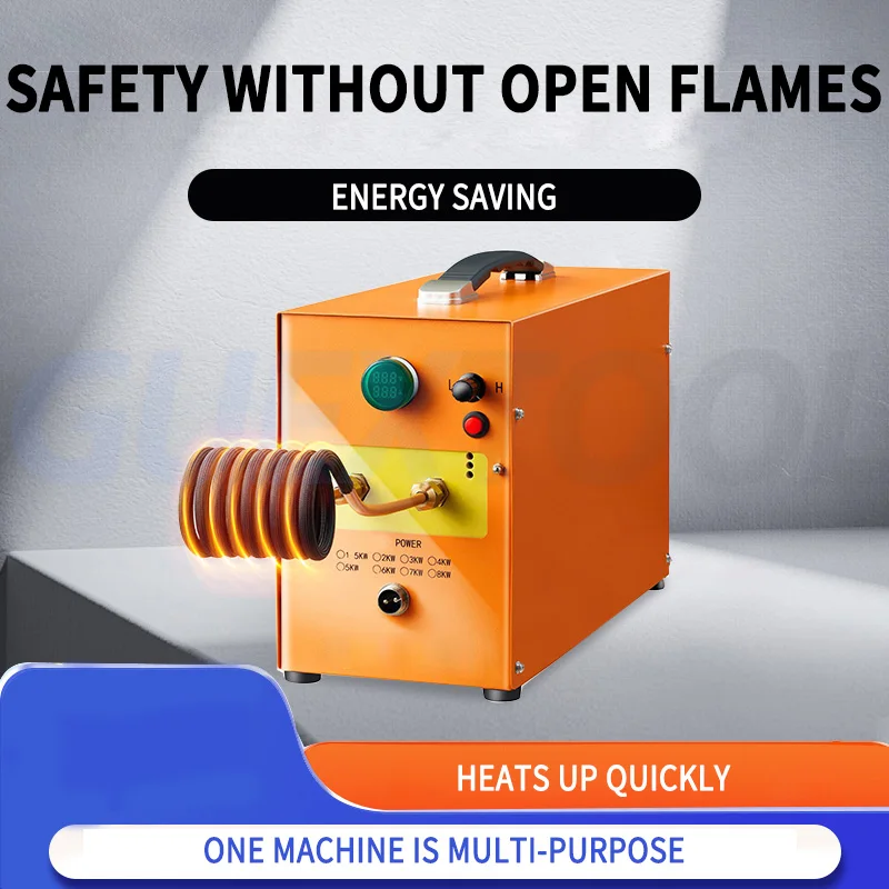 سخان معدني عالي التردد آلة التدفئة التعريفي آلة التدفئة الكهرومغناطيسية فرن التبريد سخان اللف #3