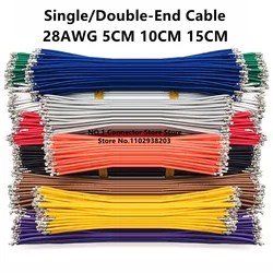 100pcs JST ZH1.5 1.5mm Pitch Connector Terminal Wire Electronic Cable Single/Double Head Without Housing 28AWG 5cm 10cm 15cm
