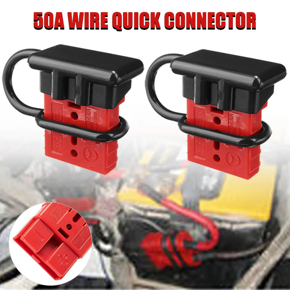 

1/2/3/5PCS 600V 50A Battery Trailer Charge Plug Quick Connect Disconnect Tool Winch Electrical Wire Harness Connector