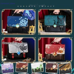 Game Genshin Impact Doujin XIAO Satchel Bag Messenger Commuter Bag Cosplay Backpack Anime Xiao Leather Bag Birthday Gifts