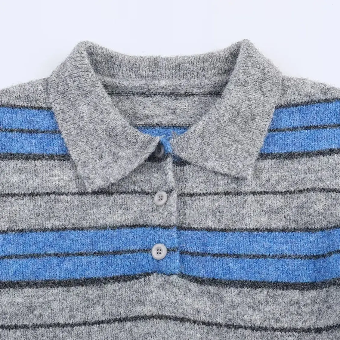 DiYiG WOMAN 2025 موضة شتاء جديدة سترة مخططة متباينة أنيقة بياقة بولو كل مباراة سترة بأكمام طويلة Mujer