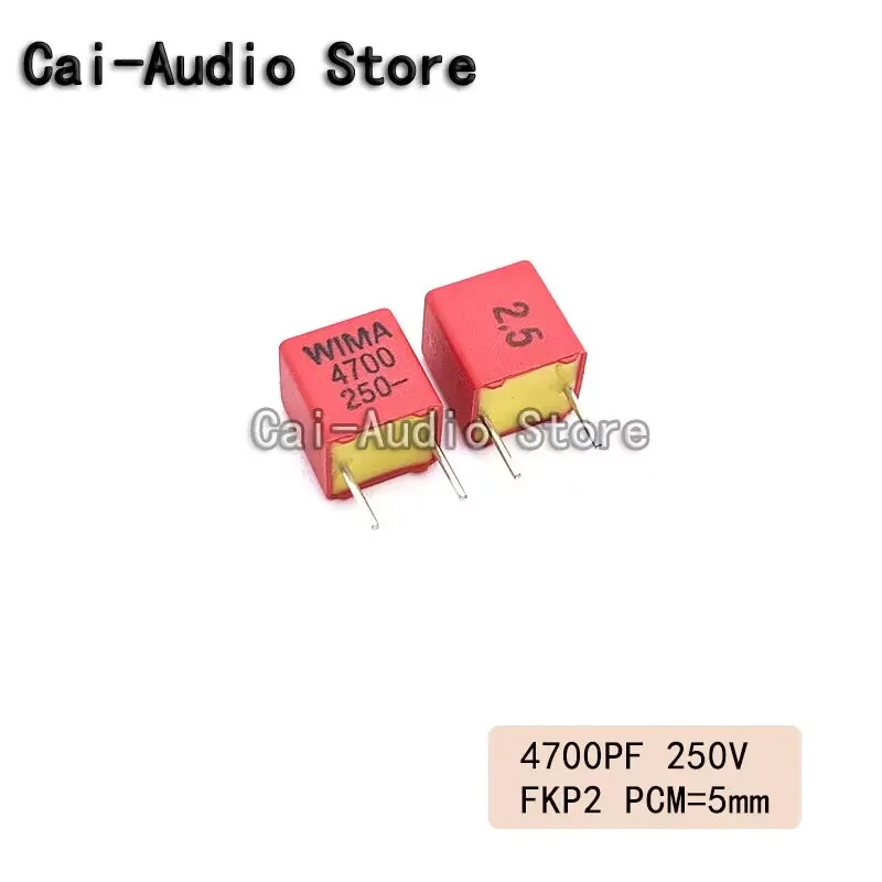 5PCS/10PCS/20PCS/Lot Brand NEW Germany WIMA FKP2 250V 4700PF 250V472 4.7NF Film Capacitor 250v4700pf 472 Pitch5mm FKP2F014701I00