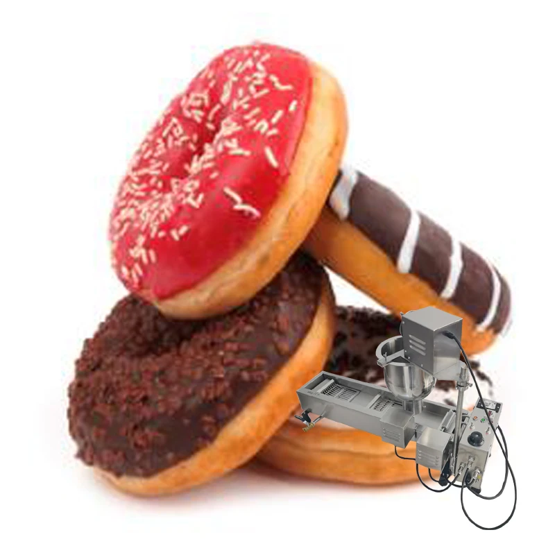 

Intelligent Commercial Automatic Donuts Machine Mini Stainless Steel Desktop Single Cylinder Wheat Donuts Machine Fryer