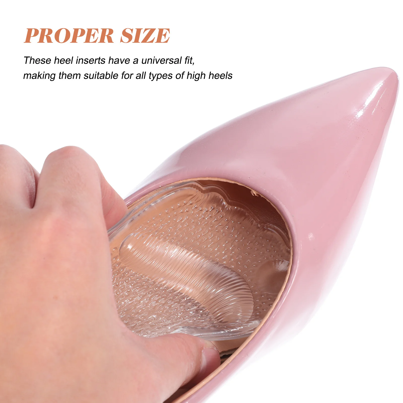 

3pcs Heel Inserts Front Insoles For Women High Heel Comfort Pads Silicone Forefoot Cushions Reusable Shoe Fillers Metatarsal