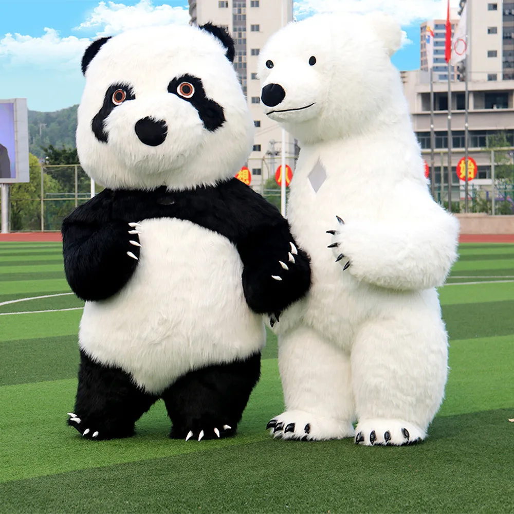 

Inflatable Mascot Costume Panda Polar Bear for Advertising 2M Tall Customize for Adult Suitable Inflatable Costume Style