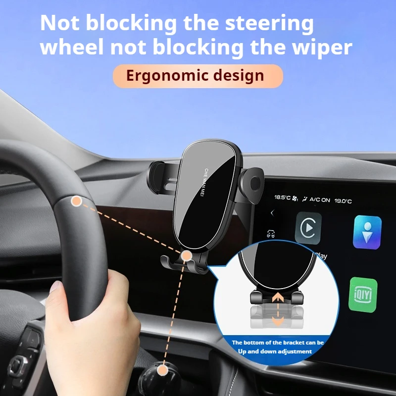For Land Rover Range Rover Autobiography Sport 2023 2024 Car Phone Holder Fixed Base Wireless Charging Bracket Auto Accessories view 2