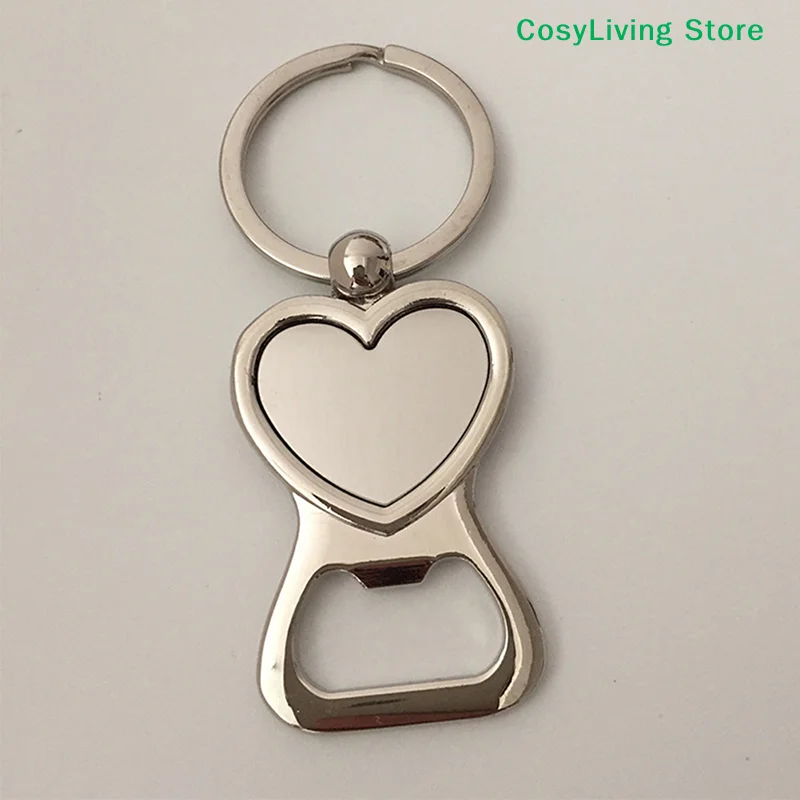 1PC Portable Beer Bottle Opener Key Chain Heart Shaped Party Small Gift