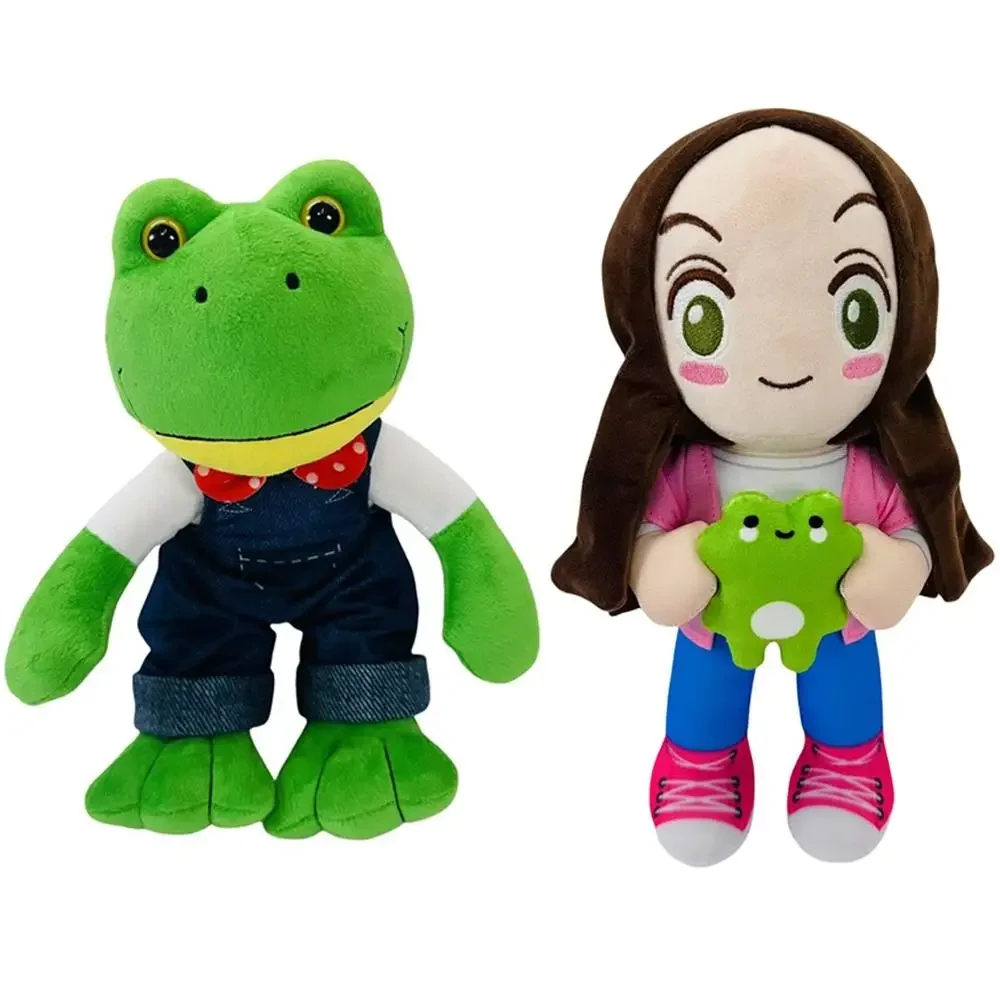2027New Magic Expression Plush Doll Cartoon Girl 25cm Stuffed Animal Doll Soft Long Leg Frog Gift