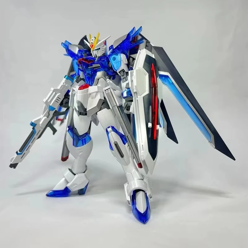 XFS HG 1/144 Scale Rising Freedom Solid Color Model Kit Assembly Action Figure Robot Plastic Model for Hobby Kids Toy Gift