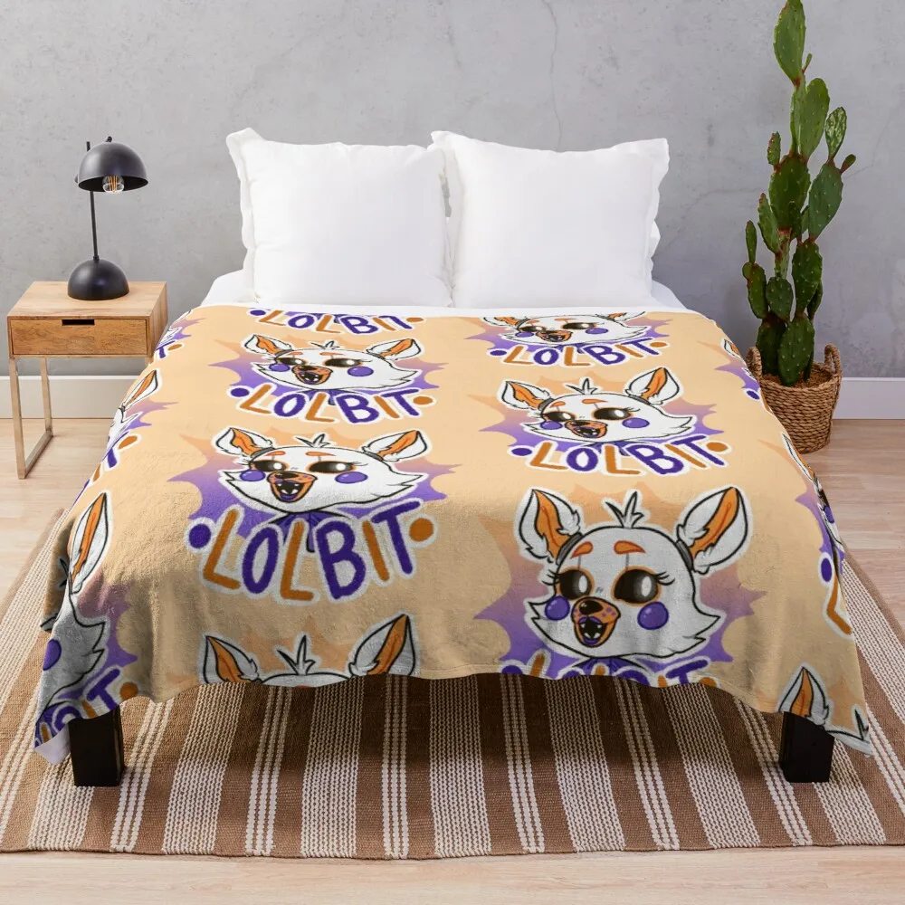 

FNaF: Lolbit Throw Blanket crochet blankets blankets for bed soft bed blankets blanket with fur